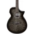 Guitarra Electroacústica Ibanez Transparent Black AEWC16QA TKH